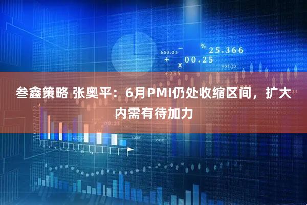 叁鑫策略 张奥平：6月PMI仍处收缩区间，扩大内需有待加力